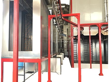 Automatic or Manual Powder Coating Conveyor Line