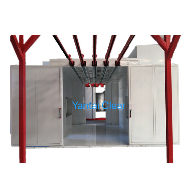 Small Occupied Automatic Powder Coating Line Suitable For Metal Aluminium Profile Panel Surface Finishing